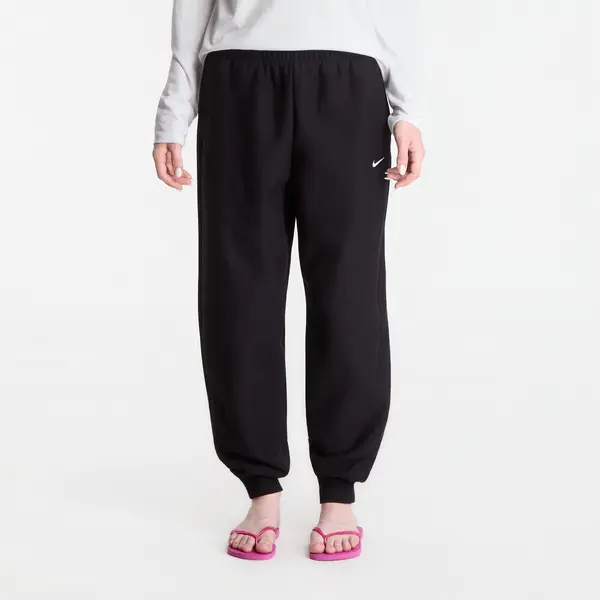 Nike Donji dio trenerke Nike Studio Fleece Heavyweight Women's Oversized High-Rise Joggers Total Black/ Sail L