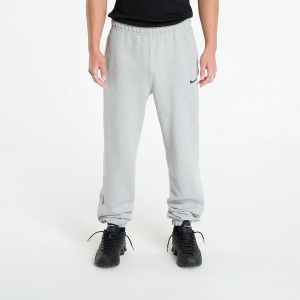 Nike Donji dio trenerke Nike x NOCTA Fleece CS Sweatpants Dk Grey Heather/ Matte Silver/ Black S