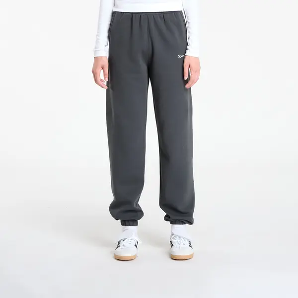 Sporty & Rich Donji dio trenerke Sporty & Rich Serif Logo Soft Sweapant UNISEX Faded Black XL