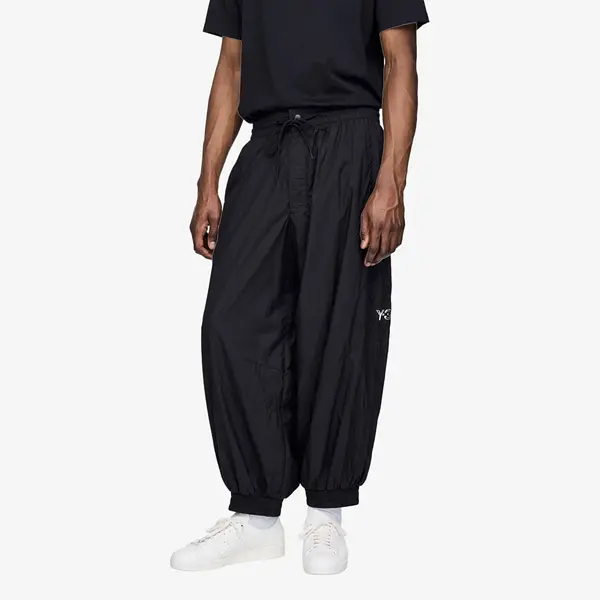 Y-3 Donji dio trenerke Y-3 Raw Edge 3 Stripes Nylon Shell Tracksuit Bottoms Black M