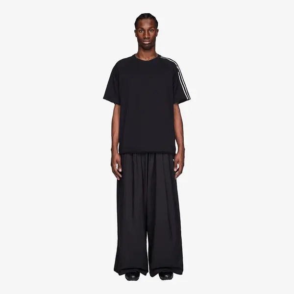 Y-3 Donji dio trenerke Y-3 Raw Edge 3 Stripes Wide Tracksuit Bottoms Black S