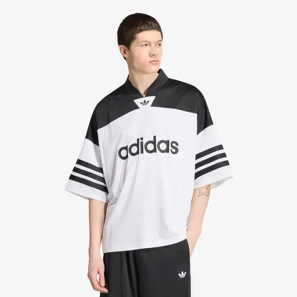 adidas Originals Dres adidas Adicolor Oversized American Football Jersey White/ Black XXL