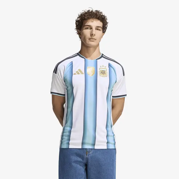 adidas Originals Dres adidas Argentina 26 Home Jersey White/ Icey Blue/ Light Blue L