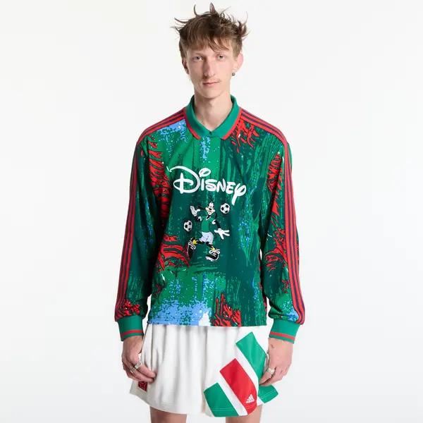 adidas Originals Dres adidas Brain Dead Disney Long Sleeve Jersey Red/ Bold Green/ Blue XXL