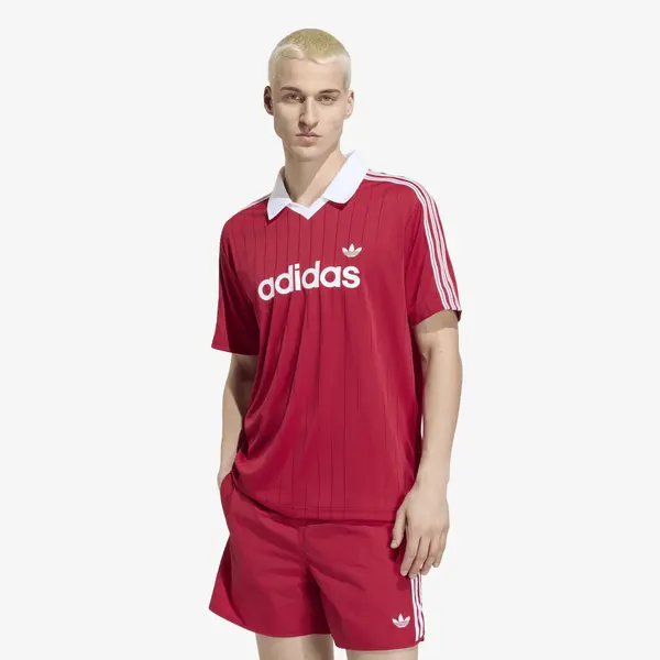 adidas Originals Dres adidas Drop Needle Jersey Team Victory Red/ White XXL