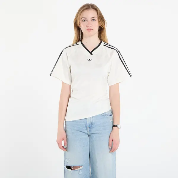 adidas Originals Dres adidas Rouched Football Jersey Off White XS