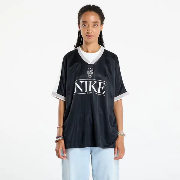 Nike Dres Nike Sportswear Women's V-Neck Jersey Top Black/ Sail/ College Grey/ Sail XL