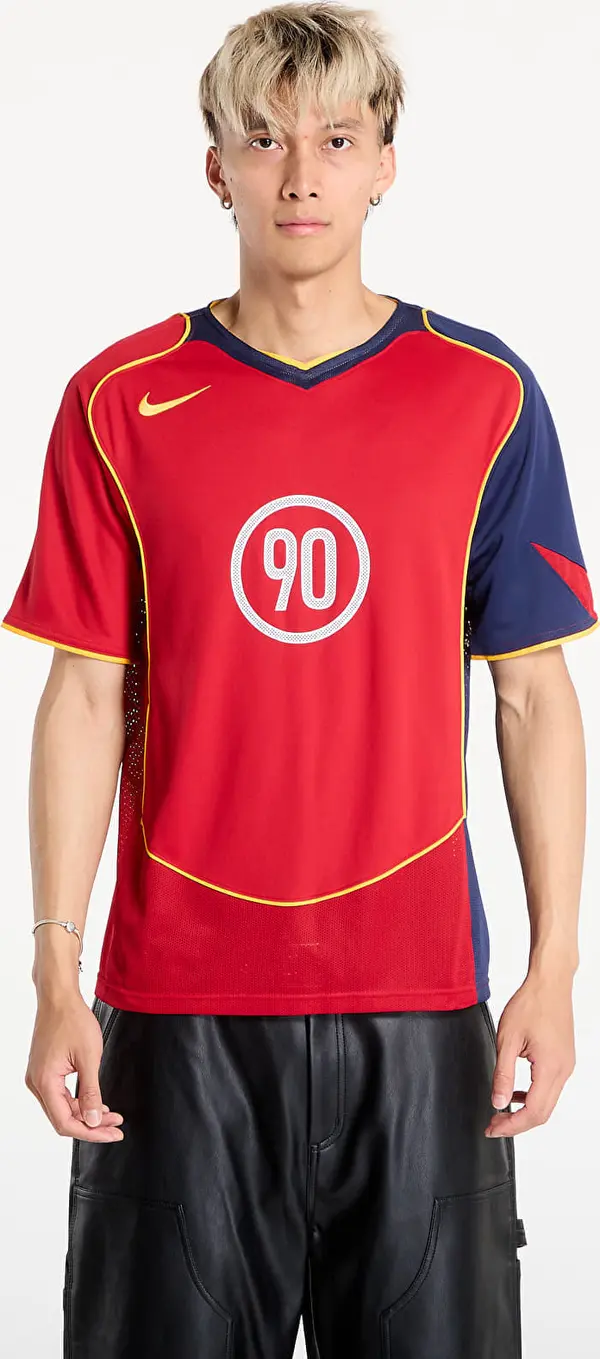 Nike Dres Nike Total 90 Men's Dri-FIT Soccer Jersey Gym Red/ Midnight Navy/ University Gold S