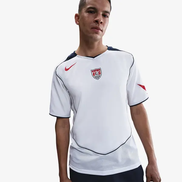 Nike Dres Nike USMNT 2004 Total 90 Reissue Men's Soccer Replica Jersey White/ College Navy/ University Red L
