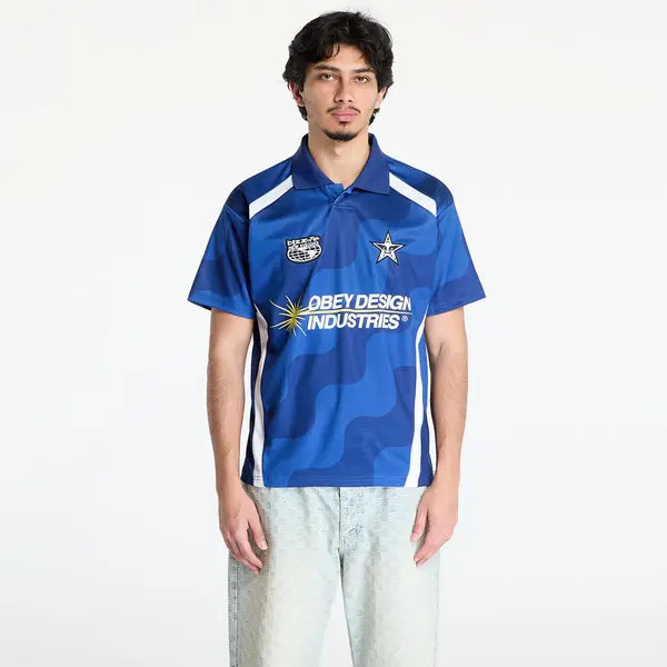 OBEY Clothing Dres OBEY Soccer Jersey Blue Multi M