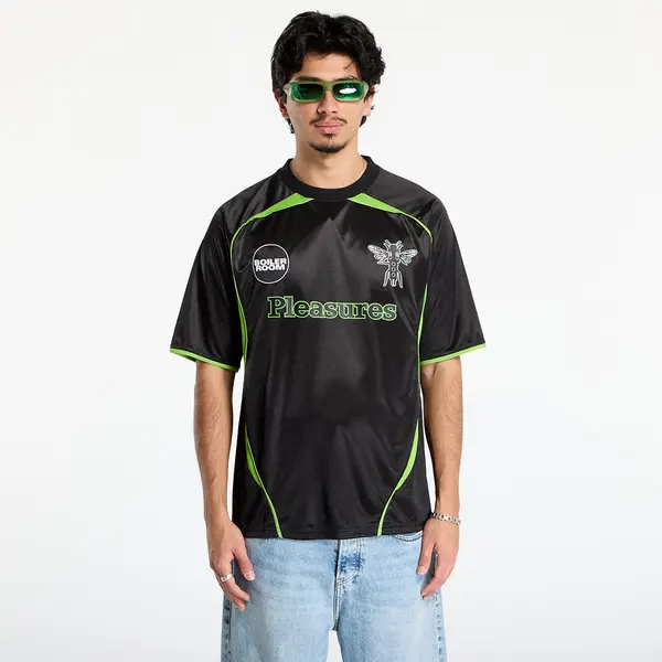PLEASURES Dres PLEASURES x Boiler Room Aqua Soccer Jersey Black M