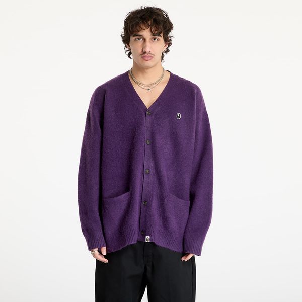 A BATHING APE Džemper A BATHING APE One Point Hairly Yarn Cardigan M Purple M
