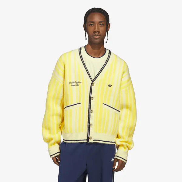 adidas Originals Džemper adidas Cheviot Knit Cardigan UNISEX Almost Yellow M