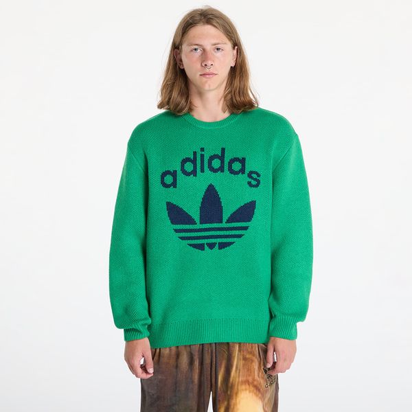 adidas Originals Džemper adidas Knit Crewneck Green/ Night Indigo XL