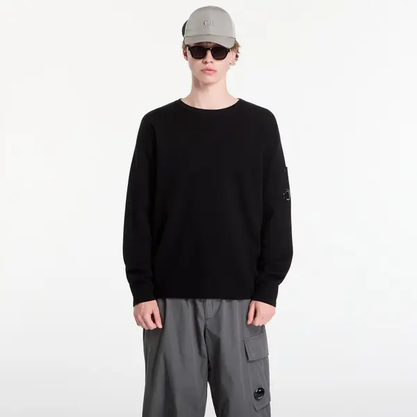 C.P. Company Džemper C.P. Company Cotton Sea Island Lens Sweater Black M