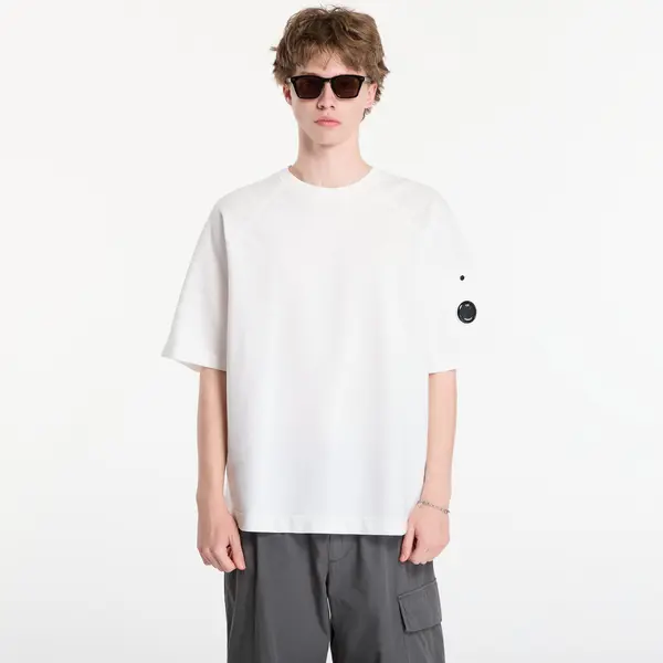 C.P. Company Džemper C.P. Company Light Fleece Short Sleeve Sweatshirt Off White M