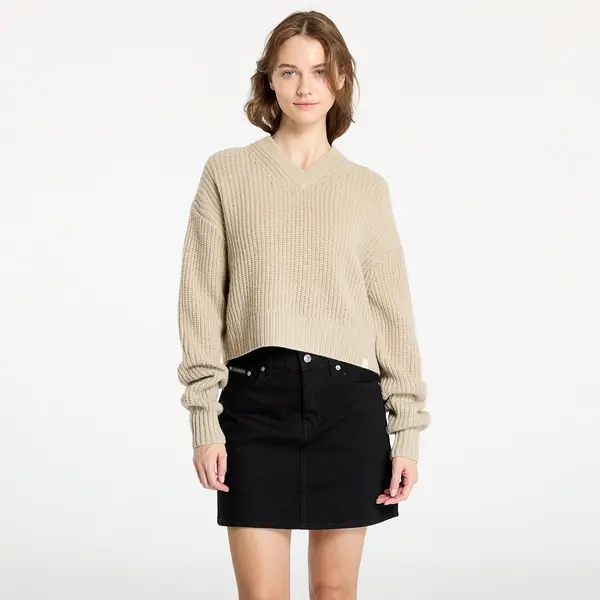 Calvin Klein Džemper Calvin Klein Jeans Chunky V-Neck Sweater Pelican XS