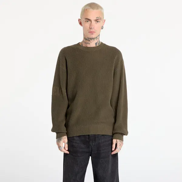 Daily Paper Džemper Daily Paper Band Knit Sweater UNISEX Rosin Green XS