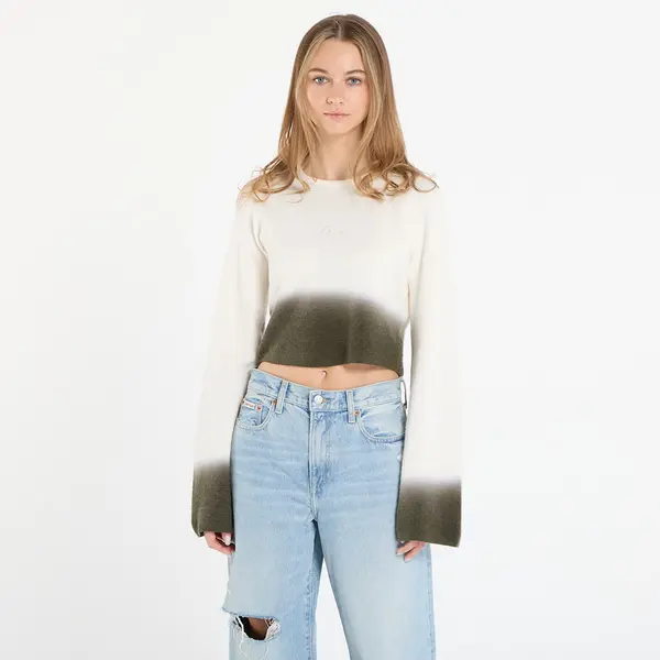 DIME Džemper DIME Cropped Mohair Knit Gradient Cream XL