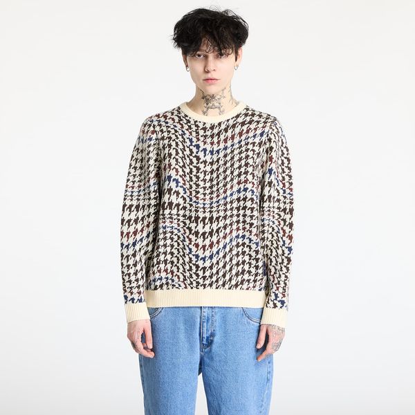 DIME Džemper DIME Houndstooth Knit UNISEX Cream Multi M
