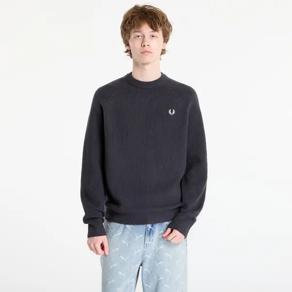 FRED PERRY Džemper FRED PERRY Lambswool Raglan Jumper Anchor Grey XL