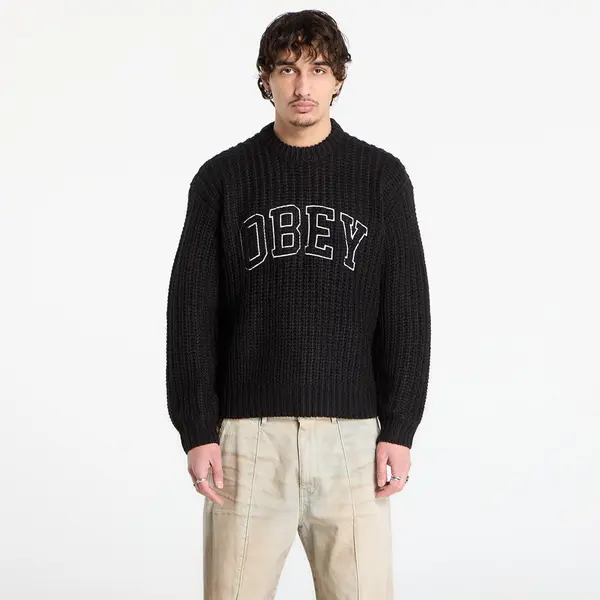 OBEY Clothing Džemper OBEY Collegiate Sweater Black Multi L