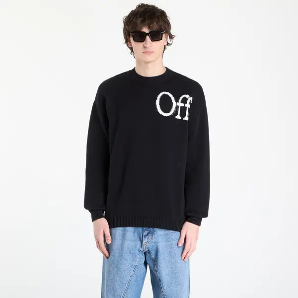 Off-White Džemper Off-White Cot Ow Shared Logo Knit Crew Black XL