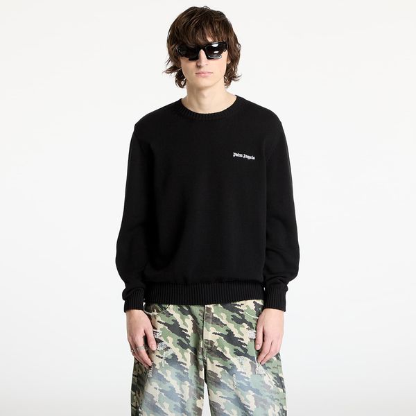 Palm Angels Džemper Palm Angels Classic Logo Emb Sweater Black/ Off White S