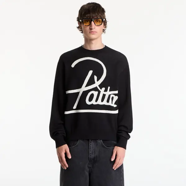 Patta Džemper Patta Hearted Jumper UNISEX Black M