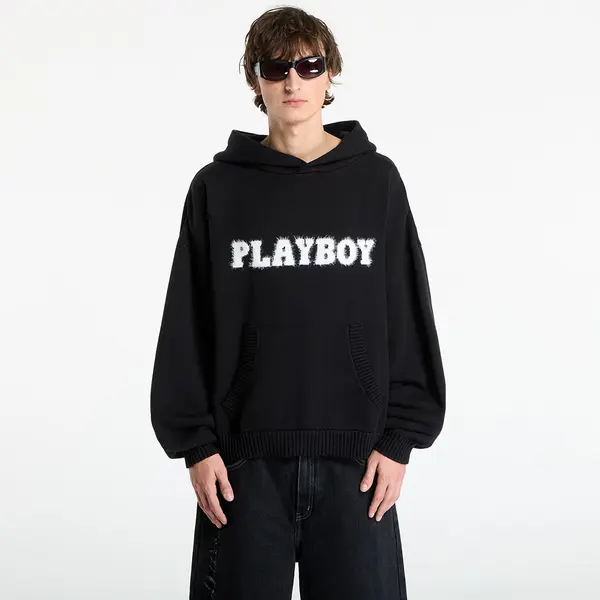 FTSHP Džemper Playboy x FTSHP Sweater Hoodie UNISEX Black XL