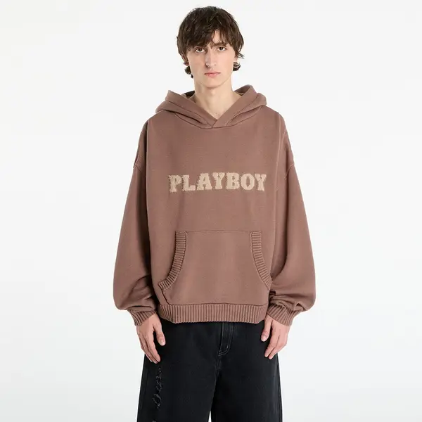 FTSHP Džemper Playboy x FTSHP Sweater Hoodie UNISEX Brown L