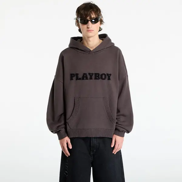 FTSHP Džemper Playboy x FTSHP Sweater Hoodie UNISEX Grey XL