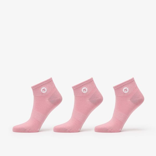 Footshop Footshop Ankle Socks 3-Pack Pink 43-46