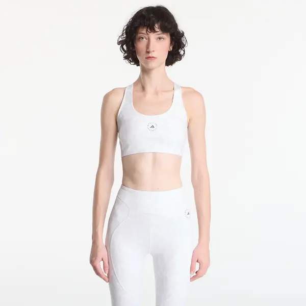 adidas Performance Grudnjak adidas by Stella McCartney Primeliftimpact Training Bra Medium Support Printed Core White/ Orbit Grey L