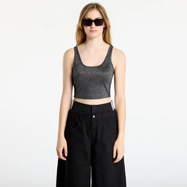 adidas Originals Grudnjak adidas Lurex Bralet Black/ Silver Met. XS