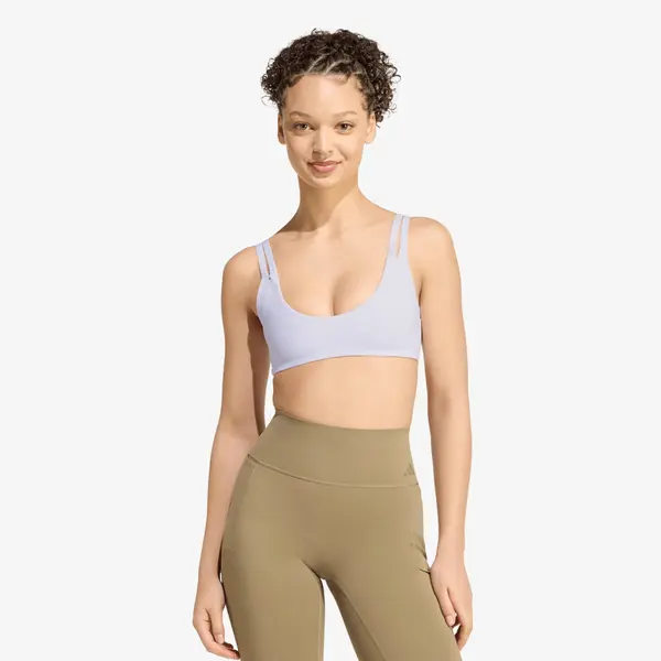 adidas Performance Grudnjak adidas Optimé Workout Reversible Twist Light Support Bra Frozen Purple M