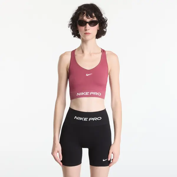 Nike Grudnjak Nike Pro Seamless Women's Dri-FIT Tank Top Pink Smoke/ White S
