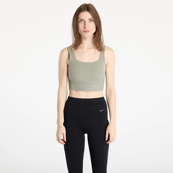 Nike Grudnjak Nike Zenvy Women's Medium-Support Padded Longline Sports Bra Light Army/ White XS