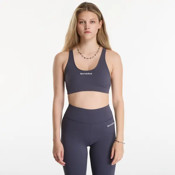 Sporty & Rich Grudnjak Sporty & Rich Serif Logo Sports Bra Carbon M
