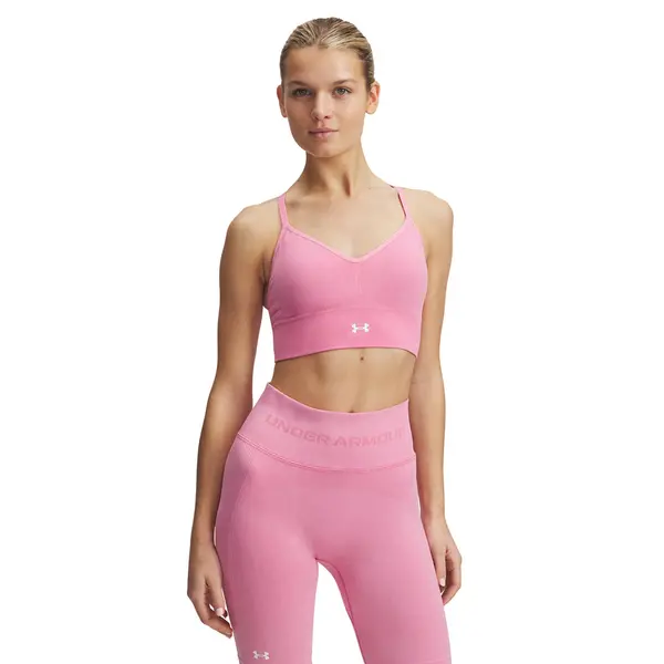 Under Armour Grudnjak Under Armour Vanish Seamless Washed Low Shaded Fuchsia/ White L