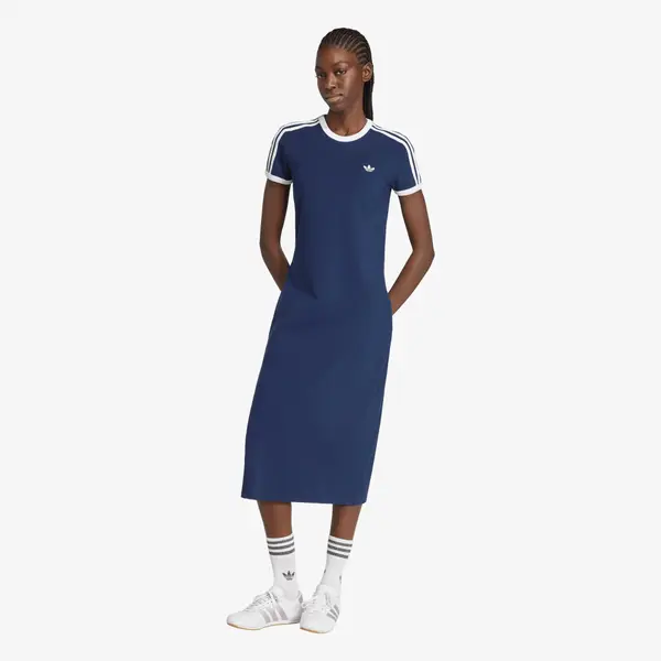 adidas Originals Haljina adidas 3-Stripes Dress Slim Night Indigo/ White L