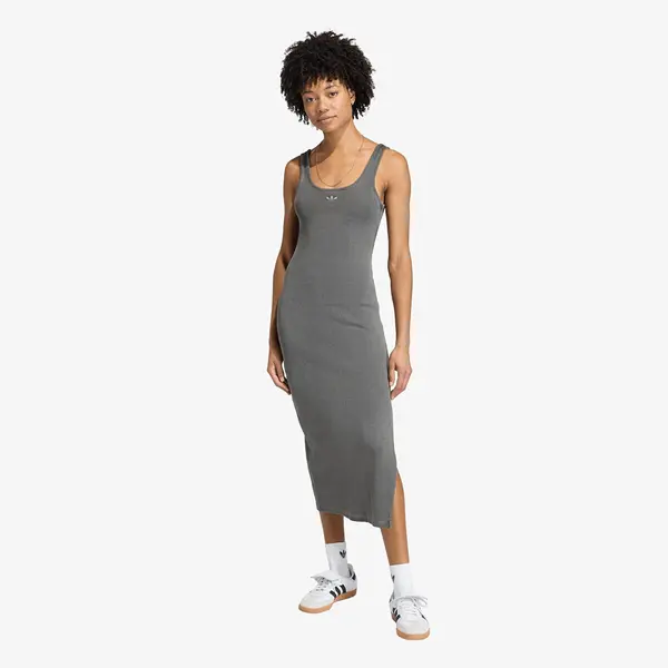 adidas Originals Haljina adidas Essentials Rib Tank Maxi Dress Washed Black M