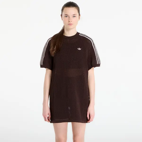 adidas Originals Haljina adidas Knitted Crochet Dress Aurora Coffee S