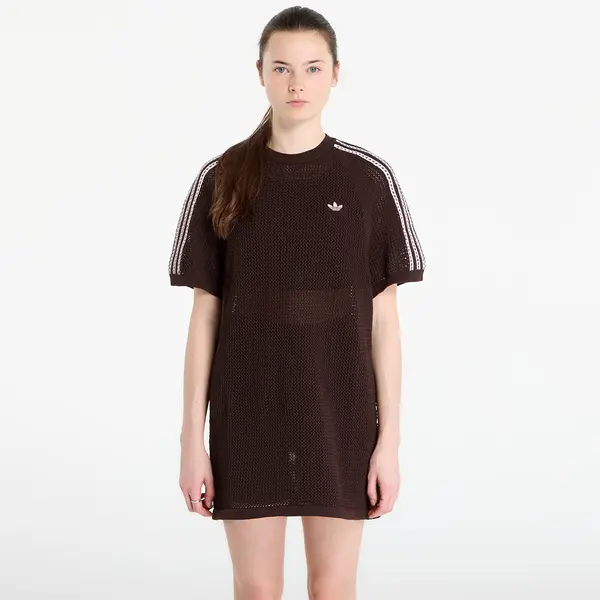 adidas Originals Haljina adidas Knitted Crochet Dress Aurora Coffee S