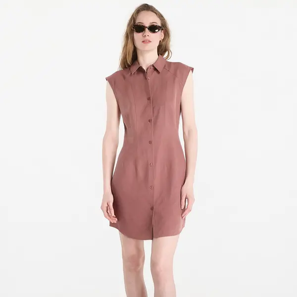 Calvin Klein Haljina Calvin Klein Tencel Linen Sl Mini Shirtdress Sierra Brown M