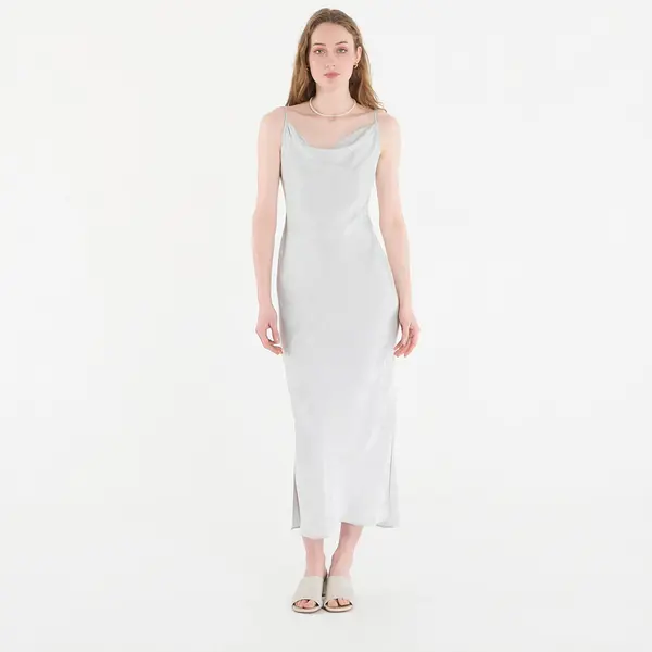 Calvin Klein Haljina Calvin Klein Viscose Jacquard Maxi Slip Dress Green M