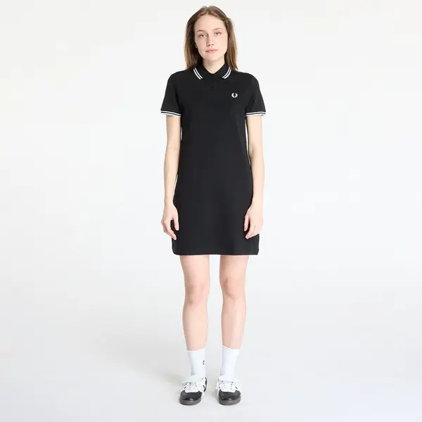 FRED PERRY Haljina FRED PERRY The Twin Tipped Dress Black 36