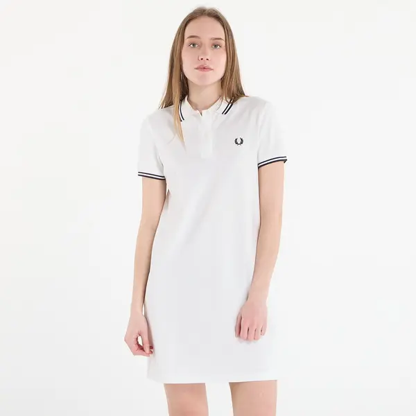 FRED PERRY Haljina FRED PERRY Twin Tipped Fred Perry Dress Snow White/ Navy 36
