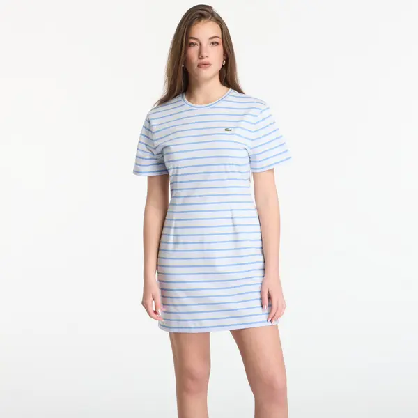 LACOSTE Haljina LACOSTE Dress Phoenix Blue/ Turquin Blue-Yellow 36