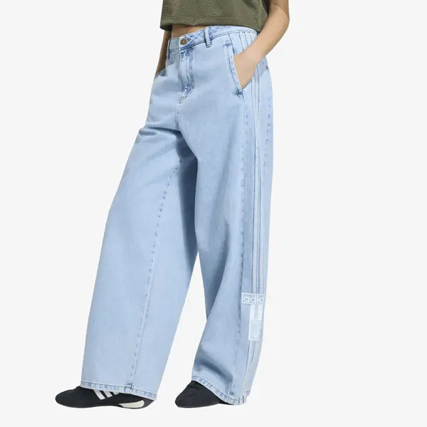 adidas Originals Hlače adidas Adibreak Mid-Rise Wide-Leg Denim Pants Light Denim 26/32